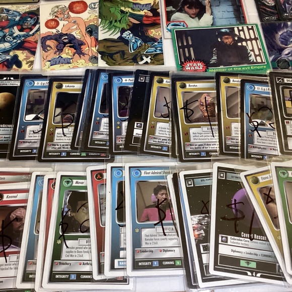 77 CCG and TCG cards lot with Star Trek marvel street fighter and more 55 Star T - Picture 13 of 15